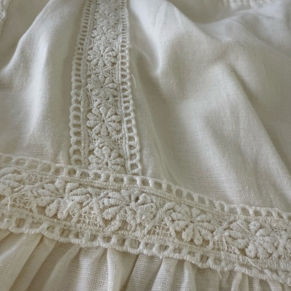 Ivory Dress with Lace Details- - Picture 2 of 7